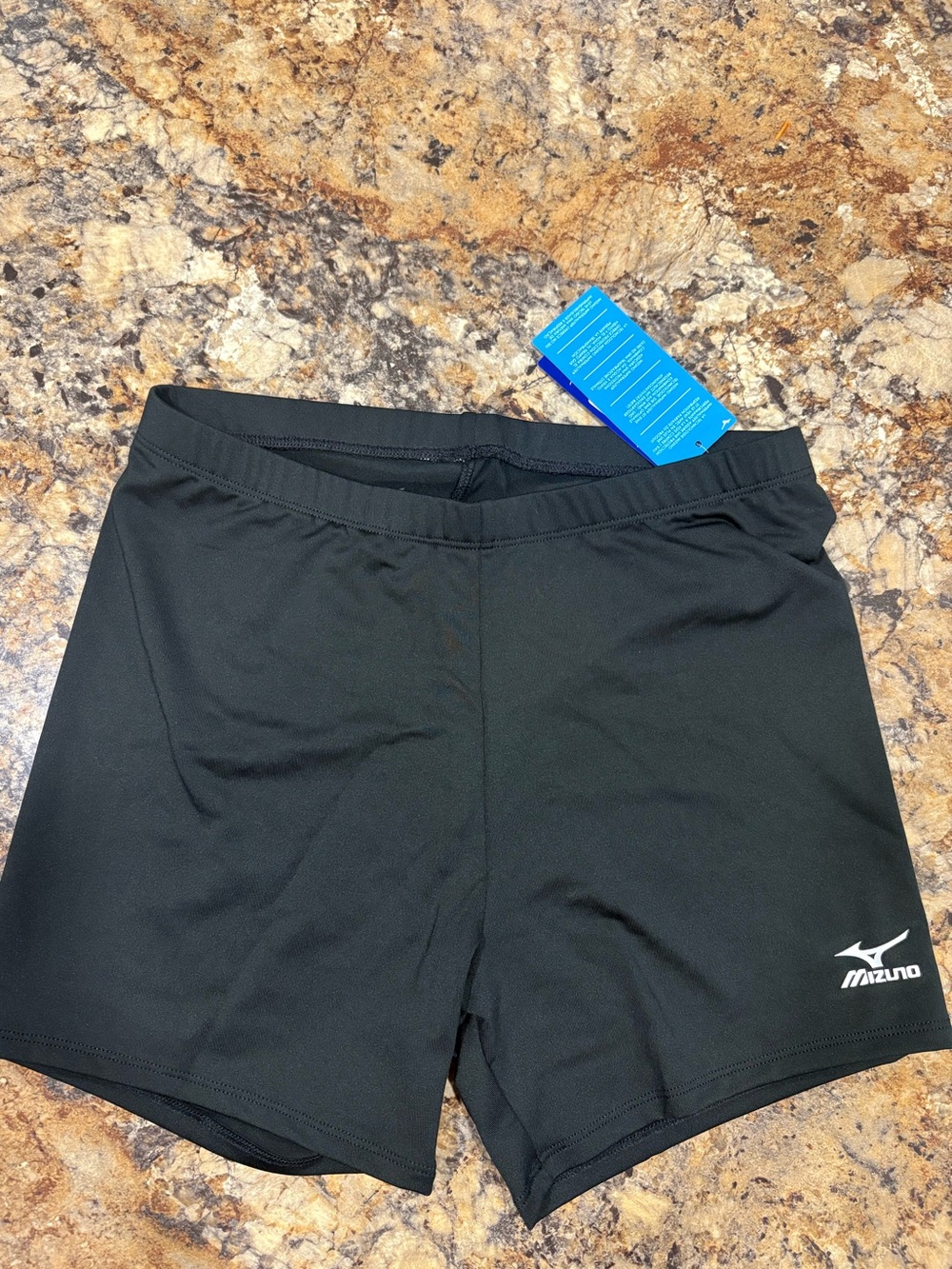 Mizuno Black Running Shorts with Logo